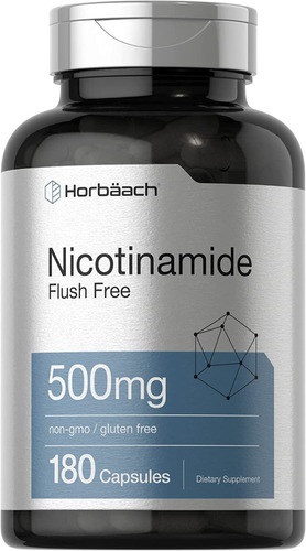 Nicotinamida Pura Nmn Vitamina B3 Max X500mg X180un +nad