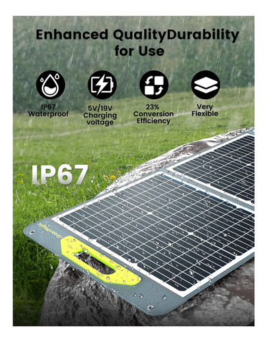 Panel Solar Portátil De 120w, Panel Solar Plegable De 120w,
