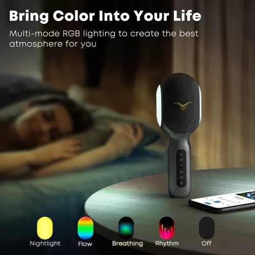 Microfono Inalambrico Bluetooth Para Karaoke Port�Til Multicolor