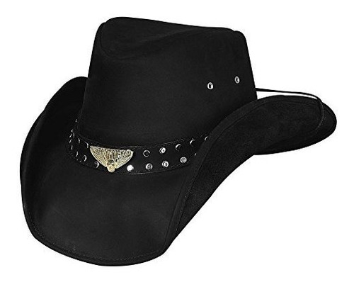 Bullhide Hats Born To Ride Leather Western Cowboy Hat 4014bl