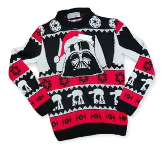 Ugly Sweater Navideño Star Wars Dark Vader Sueter Tejido