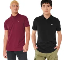 Comprar Polos Hollister Original Paquete De 2 Tela Piqué De Algodón