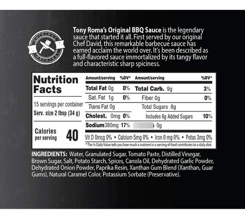 Salsa De Barbacoa Original 532 Ml Paquete De 6 Unidades