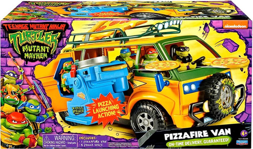Playmates Tmnt Tortugas Ninjas Pizzafire Van Lanza Pizza 