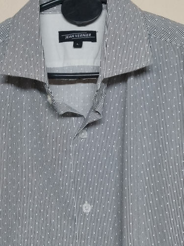 Camisa Hombre Jean Vernier Talle L Slim Fit Un Uso (Usado)