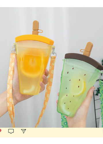 Cantimplora Botella Para Agua Forma De Sandia Kawaii