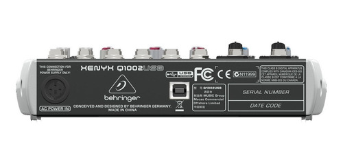 Imagen 7 de 8 de Behringer Xenyx Q1002usb Consola Mixer 10 Entradas Usb