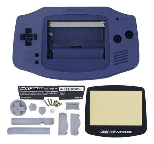 Carcasa Para Game Boy Advance (gba) Color Solido Morado