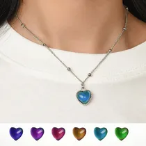 Comprar Collar Emociones Corazón, Cambia De Color Según Temperatura 