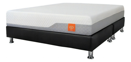Colchón King 200 Ultra Confort Esencial + Base Acacia Color Blanco
