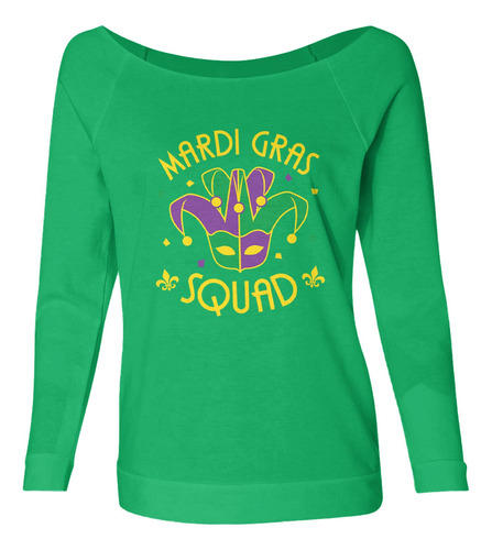 New Orleans Nola Señora French Terry Sweater Envidia Verde