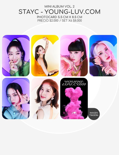 Stayc - Young-luv.com (set Photocards Fanmade)