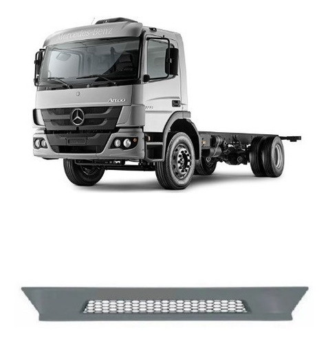 Centro De Spoiler Mercedes Benz Atego 2015 Plastico