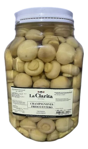 Champignones Enteros - La Clarita-x2kg - Kosher