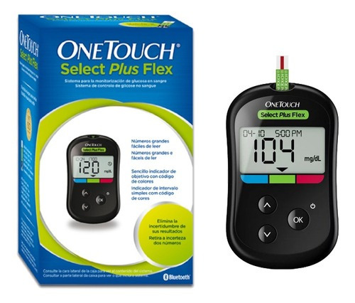Dispositivo medidor de glucosa completo Onetouch Select Plus Flex