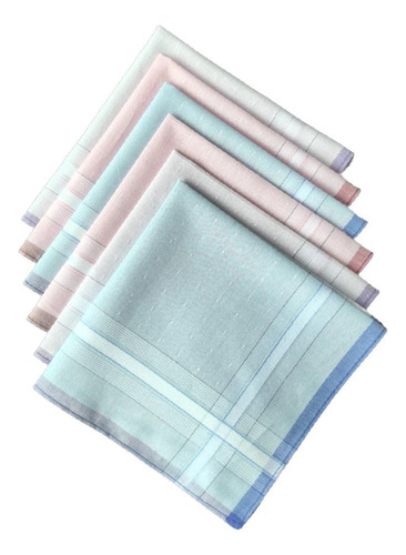6 Pañuelos Para Hombres, Toallas De Algodón Para Limpiar