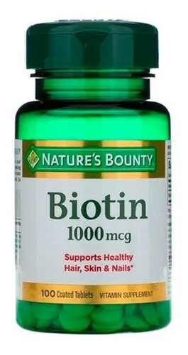 Natures Bounty Biotin 1000mcg Suplemento Cabello Uñas Piel
