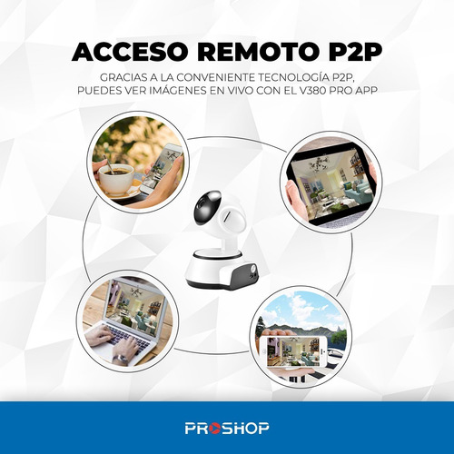 Imagen 5 de 10 de Camara Seguridad Inalambrica Ip Wifi Hd P2p 720p Audio Doble