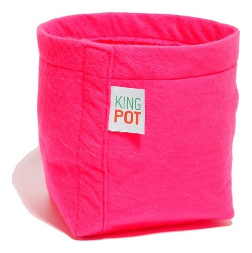 5 Vasos De Plantas Feltro 4 Litros Cultivo King Pot Cor Rosa Maravilha