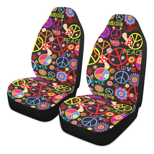 Funda Asiento Coche Signo Paz Arco Iris Universal