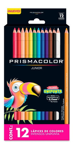 Lápices De Colores Redondos Prismacolor Junior 4.0mm 12 Pzas