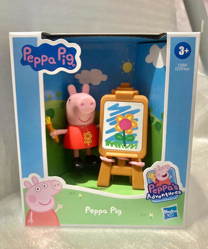 Figura Peppa Pig Pintora Con Caballete Hasbro