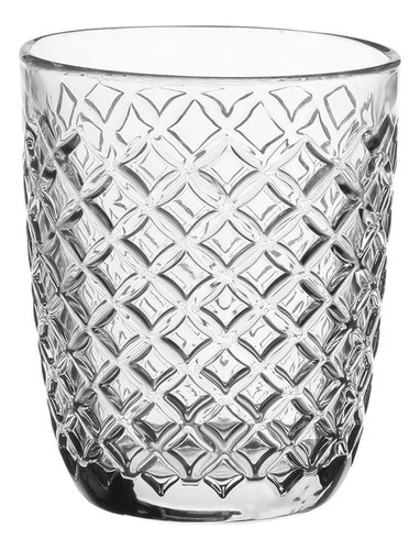 Vaso Vidrio Labrado Vajilla 300 Ml Gris Bebida Deco Vasos