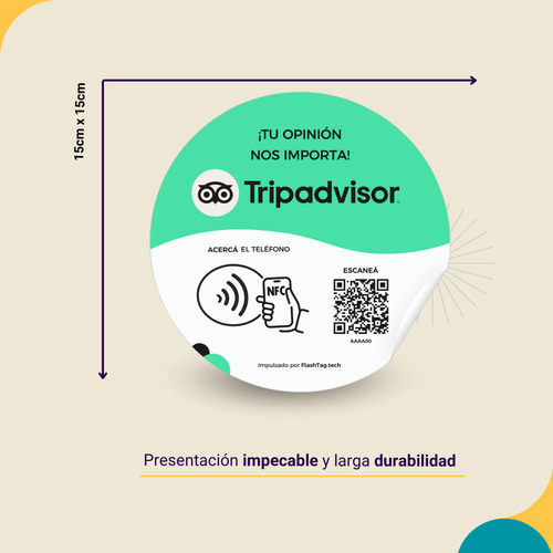Sticker Redes Marketing Vidriera Calcomania Interior Vidrio Tripadvisor - Reseñas - Bajo Vidrio