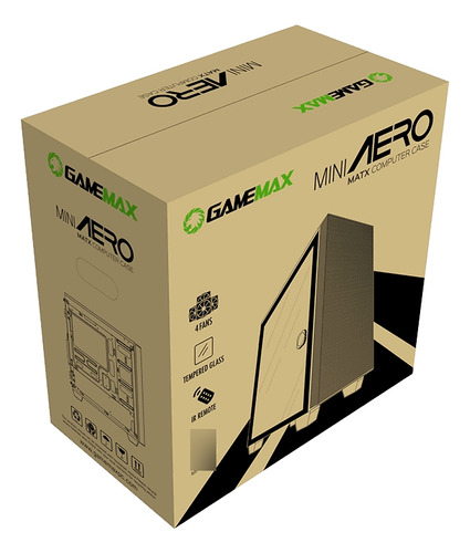 Gabinete Gamer Gamemax Aero Mini 4 Fan Hub Argb