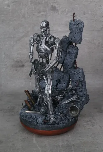 Terminator Neca Endoskeleton - T- 800 C/base Diorama (Usado)