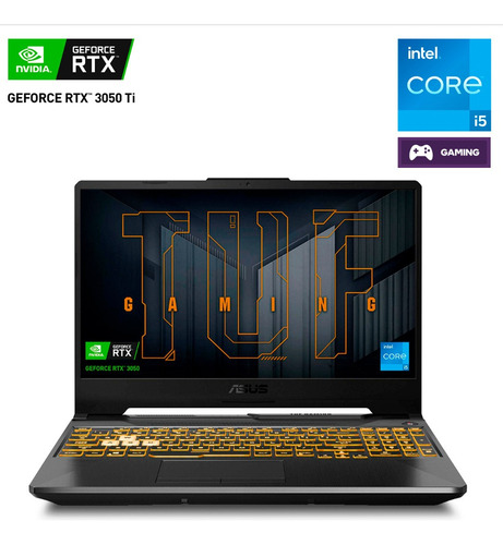 Laptop Asus F15 I5-12 8gb 512gb 3050 Ti