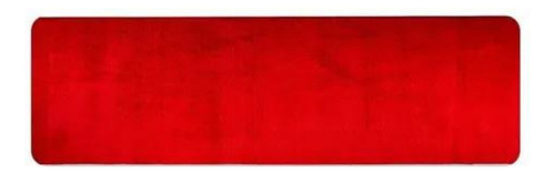 Tapete Passadeira 50x200 Peludo Quarto Corredor Beira Cama Cor Vermelho Desenho do tecido Passadeira Pelo Médio