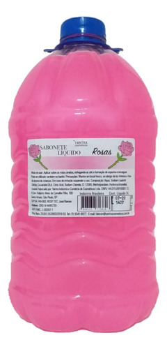 Sabonete Liquido 5l Yantra Cosméticos Fragrância Rosas