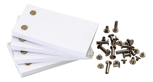 60/100 Flip Book Paper En Blanco Con Agujeros Flipbook Para
