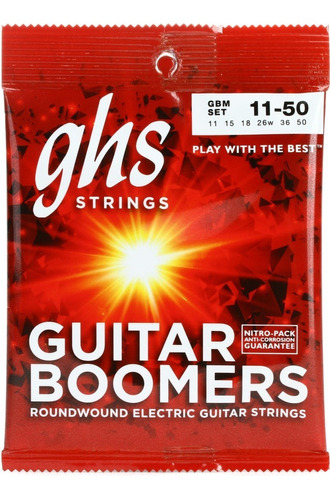 Encordado Ghs Gbl 011 - 50 Boomers Para Guit Electrica Usa