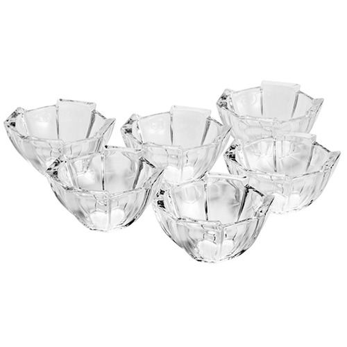 Jogo 6 Bowls Tigela Sobremesa Petiscos Cristal 200 Ml 25540