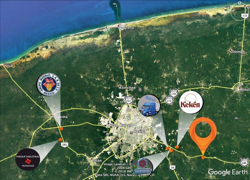 Imagen 1 de 8 de Excelente Terreno De 6.3 Ha Sobre Carretera Merida - Cancun