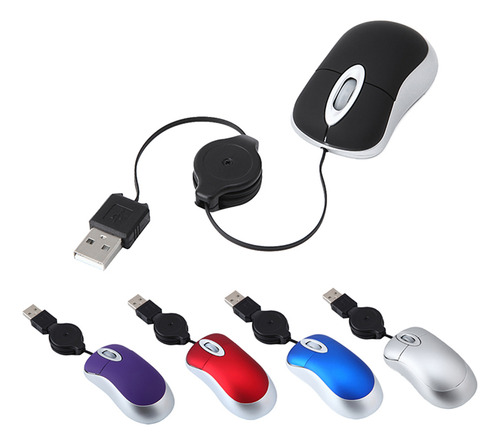 Mini Ratón Telescópico Creative Usb Con Cable Para Ordenador