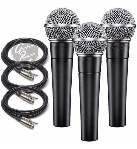 Imagen 1 de 8 de 3 X Microfonos Profesionales Sn58 Modelo Sm58 + Cable 