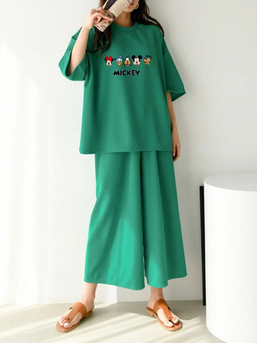 Conjunto De Camiseta Casual De Verano Y Pantalones Cortos