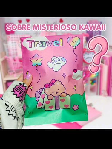 Sobre Con Artículos Random Accesorios Papelería Kawaii Niña