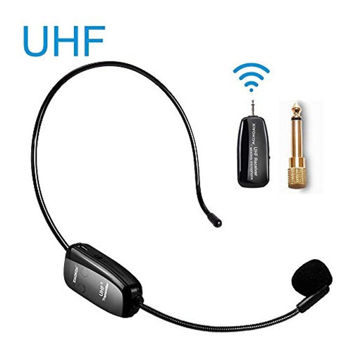 Auriculares Inalámbricos De Micrófono Uhf, Micrófono Inalámb