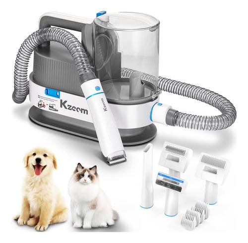 Kzoom Kit De Aseo Para Mascotas Con Succion Al Vacio Y Recog