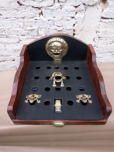 Imagen 3 de 6 de Juego De Sapo Portatil En Bronce