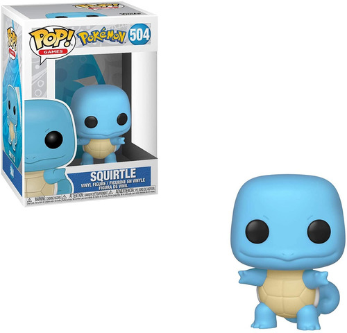 Funko Pop Squirtle #504 Pokemon Inicial Pokedex 007 Origina