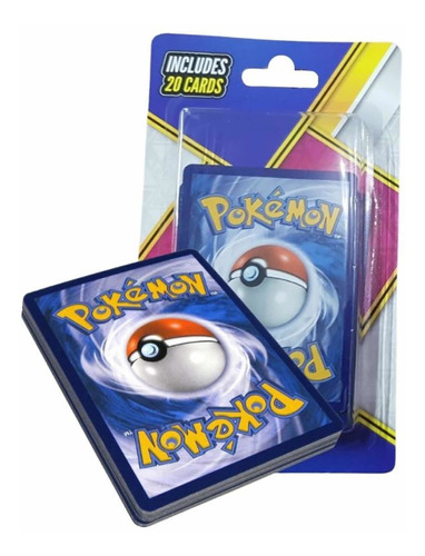 Pokemon Cartas Mystery Pack 20 Unidades