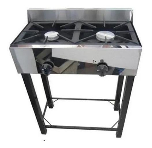 Anafe Industrial Eg 2 Hornallas 57 Cm Fundicion Acero Inox