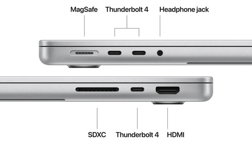 Macbook Pro 14.2 M4, 24gb Ram, 1tb Ssd Plateado