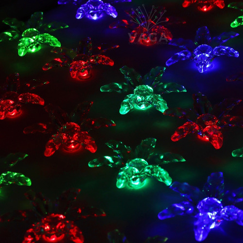 Serie Navideña Nochebuena 30  Led Multicolor  3 Metros