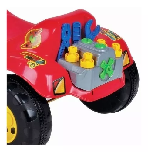 Triciclo Tico Tico Bichos Motoca Infantil Velotrol Menino Azul